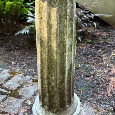 Concrete pedestal