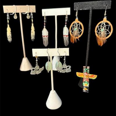 Southwestern motif style earrings