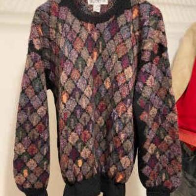 Hand knit sweaters wool and vintage landsend