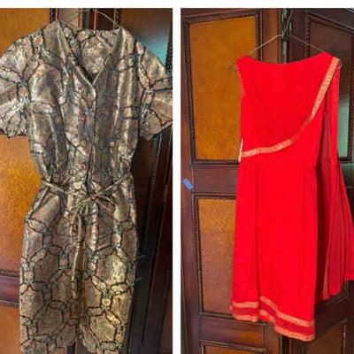 Two asian inapired cocktail dresses