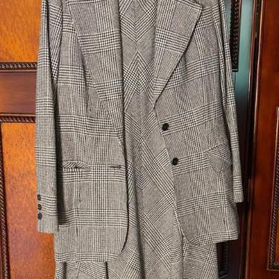 Evan picone wool blend suit long skirt jacket, pants