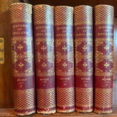 Antique books history of england hume set of five