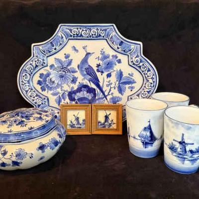Signed dutch delf blue collectibles