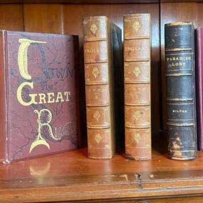 Antique books by milton tennyson, joel cooks england & more