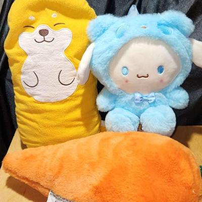 Cute Push Pillows and Cinnamoroll Plush Bag
