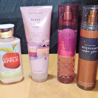 Bath and Body Works Lotions and Body Mists  - opened