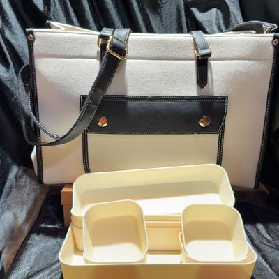 Computer Tote With Handles And Shoulder Straps 