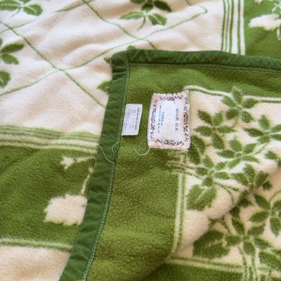 Vintage Synthetic Wool Blanket 