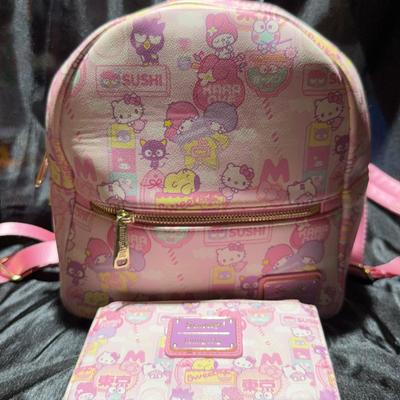 Loungefly Helly Kitty Mini Backpack And Wallet 