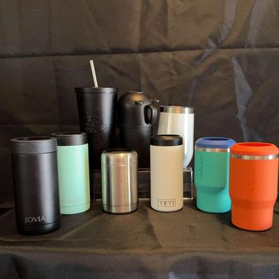 Stainless Steel Can Cooler And Tumblers 