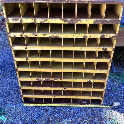 Industrial Cubby Hole Cabinet