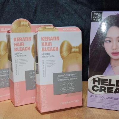 Keratin Hair Bleach & Hair Dye