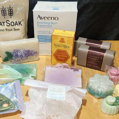 Big Lot of Soaps & Bath Soak items
