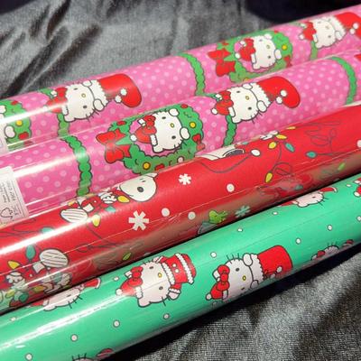 Hello Kitty And Peanuts Holiday Wrapping Paper 