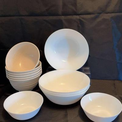 Simple White Soup Bowls