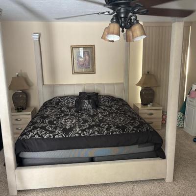Sale Photo Thumbnail #6: KING 4 POSTER BED
Available for presale.  Please refer to "Presale" information.  TEXT 760-668-0554 to buy