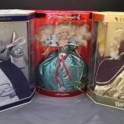Collector Barbie Trio Featuring Millennium Princess & Holiday Special Editions