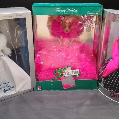 Holiday Barbie Collection Featuring 1990, 2003 & Special Edition Designs