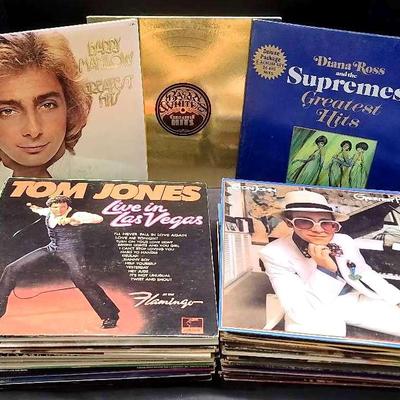 1960's - 1970's Vinyl Records Featuring Diana Ross, Barry White, Village People & More