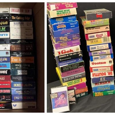 Huge VHS Movie Collection Featuring Star Wars, Jurassic Park, Ninja Turtles & More