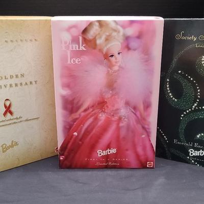 Limited Edition Barbie Trio Featuring Pink Ice, Emerald Enchantment & Golden Anniversary