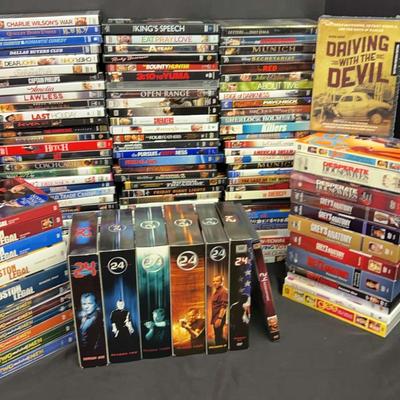 Massive DVD Collection Featuring Over 100 Titles Including Complete Series & Unopened Sets