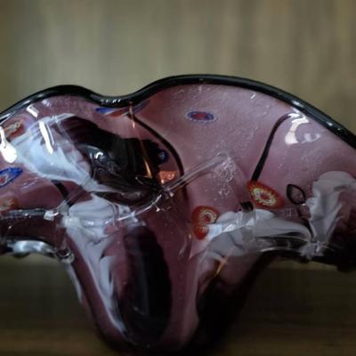 Red Glass Vase 