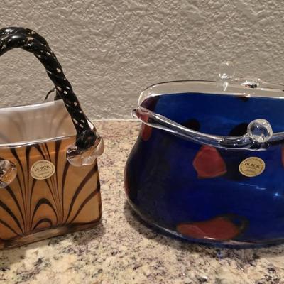 Murano-Styled Glass Handbag