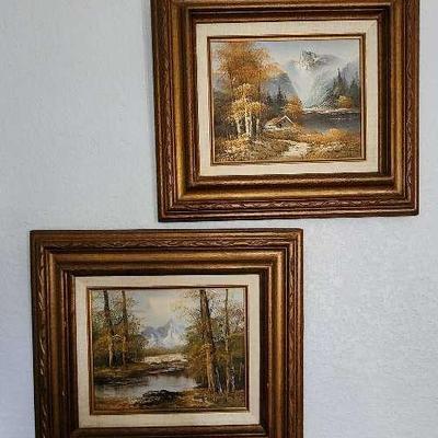 Set Of Oil On Canvas Paintings, Signed