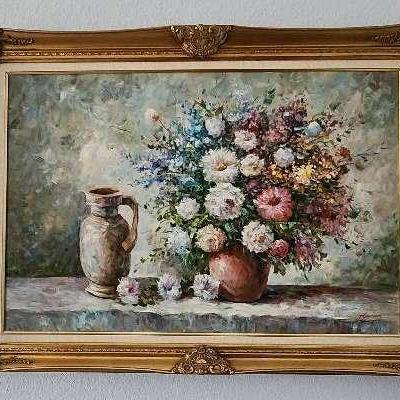 T. Denver Oil On Canvas Painting 