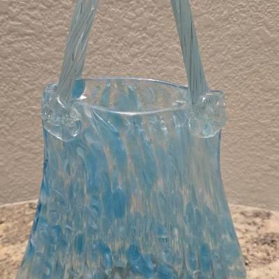 Murano-Styled Glass Handbag