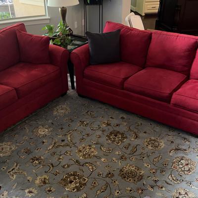 Red Living Room Sofa Set