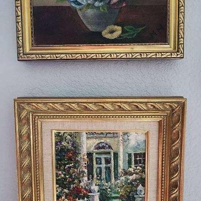 Set Of Oil On Canvas Paintings 
