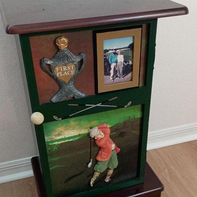 Golf Cabinet / End Table 16x12x27