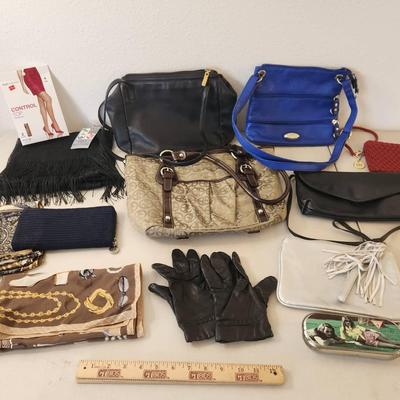 13pc Women's Purses & Accessories - Stone Mountain, Rosetti, The Sak, Chicos, Guess Sunglasses