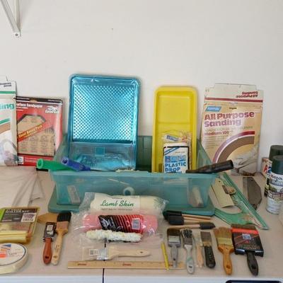 Painting Supplies - Paint & Roll, Trays, Rollers, Brushes, Sandpaper+++