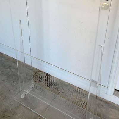 clear Lucite Acrylic Clothing Rack 36x52x12