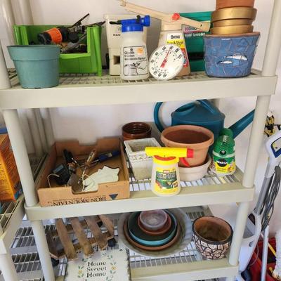 30+pc Lawn & Garden Decor, Planters, Trays, Tools, Sprayers, Spreaders