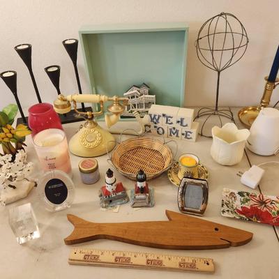 22pc Colorful Home Decor - Diffuser, Candles, Collectibles, Partylite, Yankee