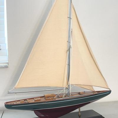Large Model Ship Sailing Yacht 