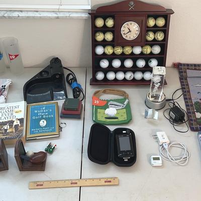 Golf Lot - Sky Caddie, Golf Buddy, Ball Return, Golf Clock & Books