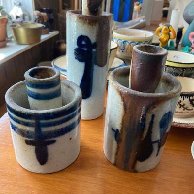 Rare Bjorn Wiinblad candle holders