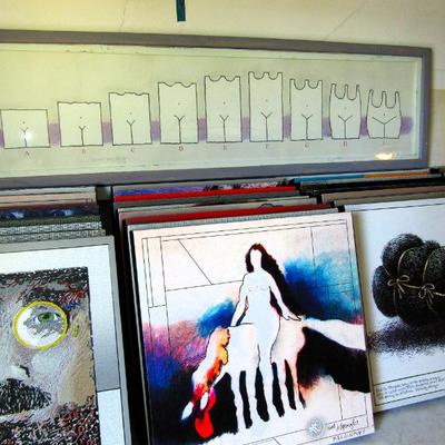 Sale Photo Thumbnail #327: Noel Spangler dozens of canvas prints