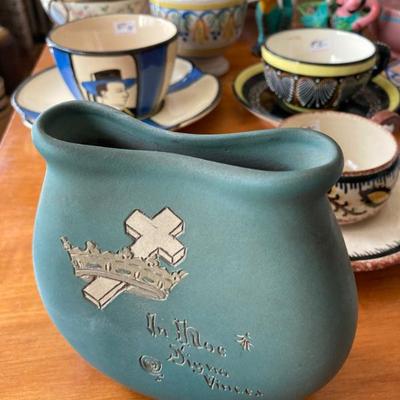 Rare Weller Dickensware pillow vase