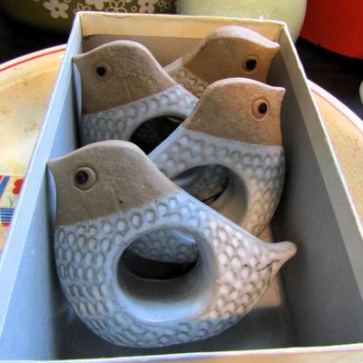 Sale Photo Thumbnail #189: Fitz & Floyd vintage napkin rings