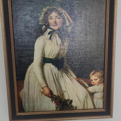 (MBGF201)  "Madame Pierre Seriziat (née Emilie Pecoul) with her Son, Emile" by Jac reproduction