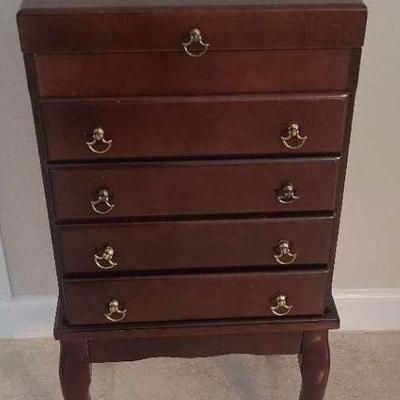 (LR234) Vintage silverware storage cabinet