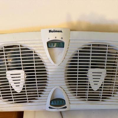 Holmes Twin Window Fan – 2-Speed with Manual Controls