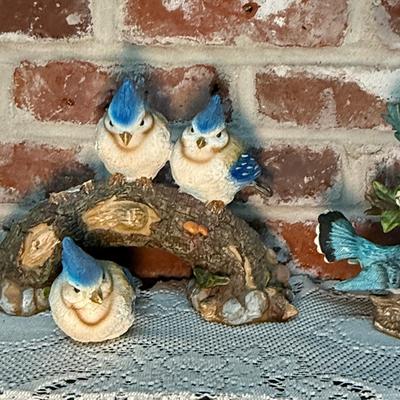 Blue Jay and Bird Figurine Collection