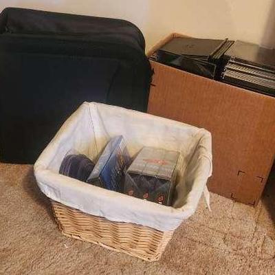 Massive Lot of Blank CDs, CD Cases & Storage Binders